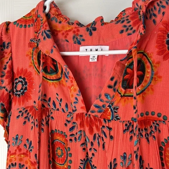 THML Steph Coral Mini Dress NWOT - Picture 2 of 3